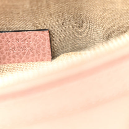 Dollar Calfskin Small GG Charm Dome Bag Soft Pink