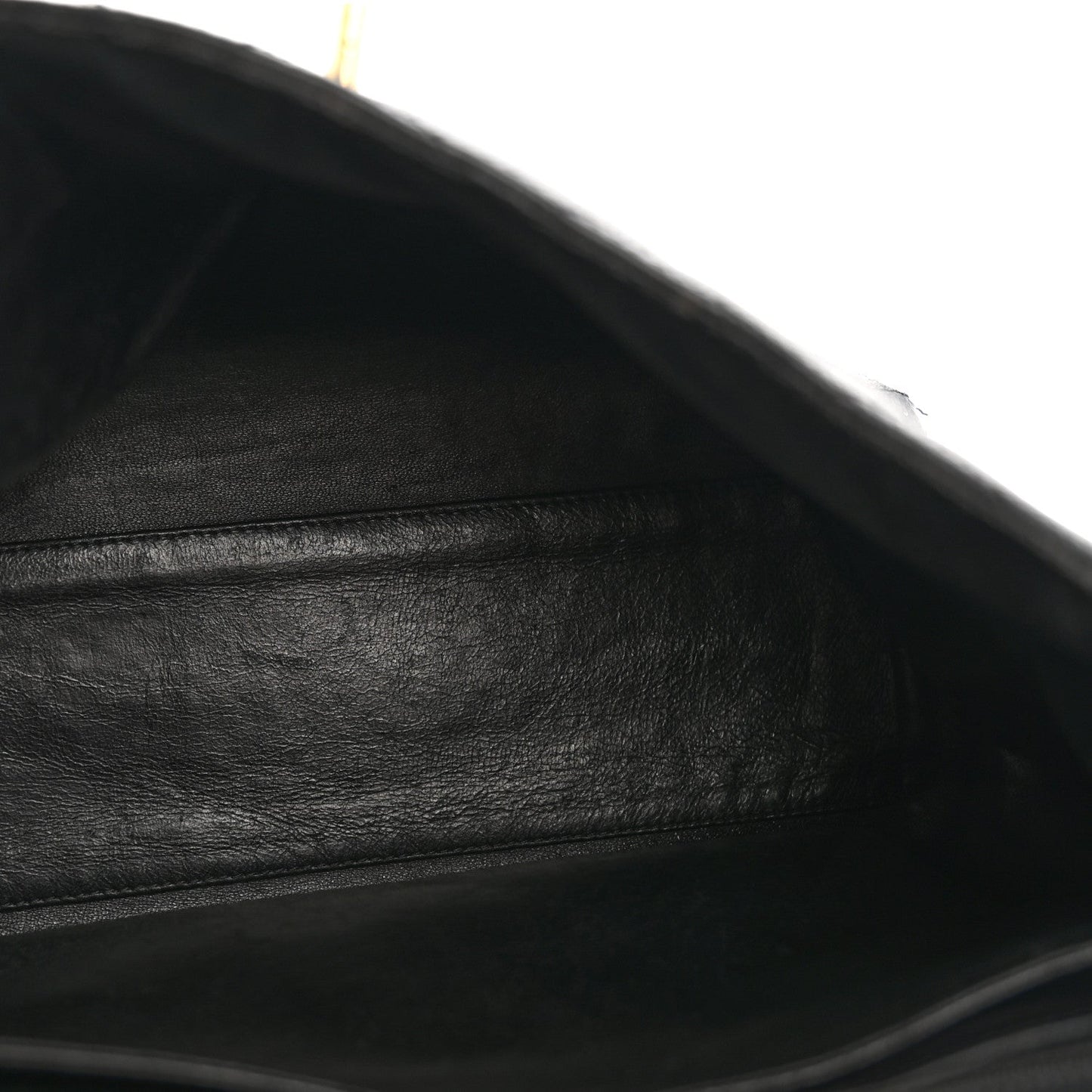 Caviar Quilted Jumbo Kelly Flap Black