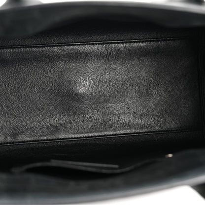 Calfskin Crocodile Embossed Baby Sac de Jour Dusty Black