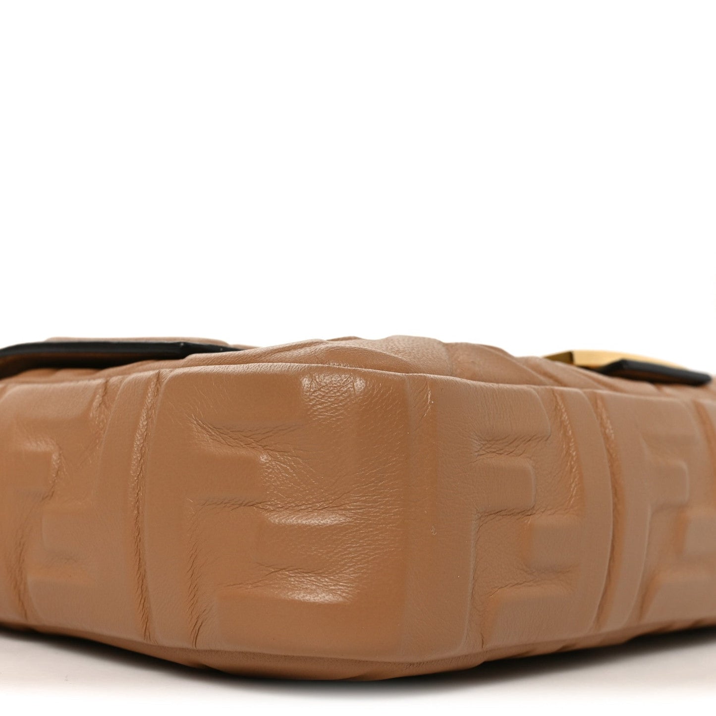 Nappa FF 1974 Embossed Baguette Miele Scuro