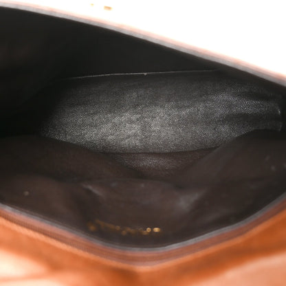 Lambskin Quilted CC Tassel Shoulder Bag Brown