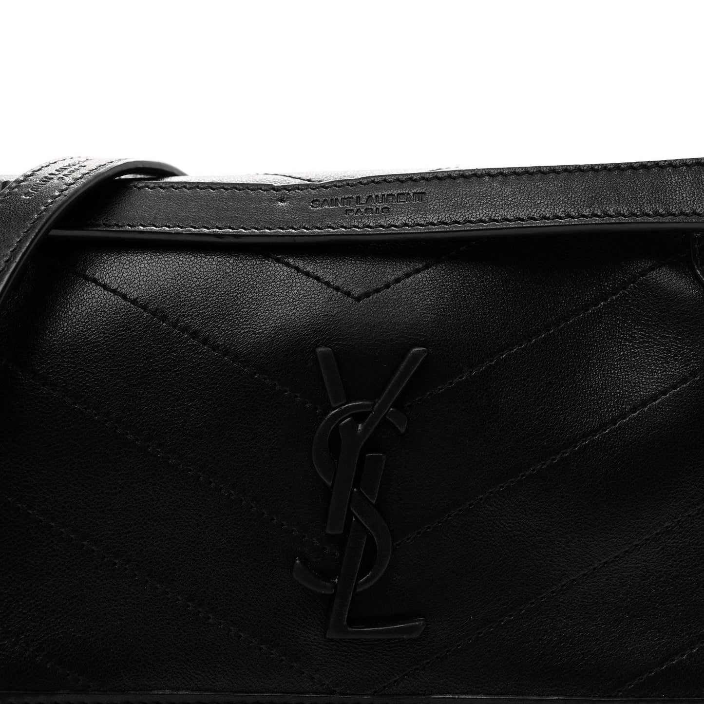 Lambskin Matelasse Monogram Baby Niki Chain Satchel Black