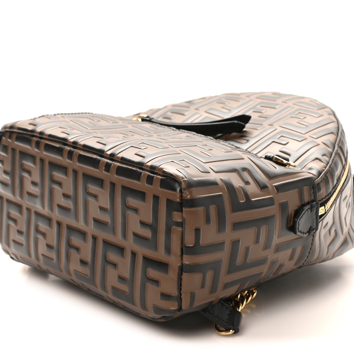 Vitello Bi-Color FF 1974 Embossed Mini Backpack Maya Black