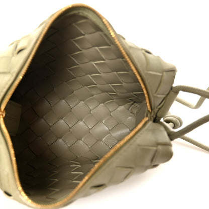 Nappa Intrecciato Mini Loop Camera Bag Travertine