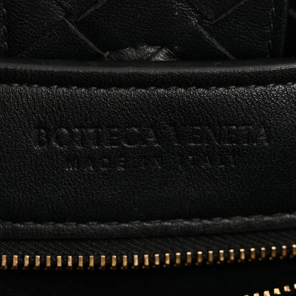 Nappa Intrecciato Medium Andiamo Shoulder Bag Black