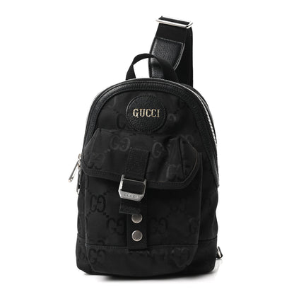 Econyl Nylon Monogram Off The Grid Sling Backpack Black