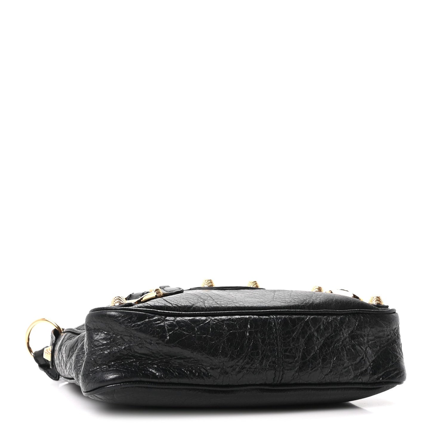 Agneau Giant 12 Gold Hardware Hip Black