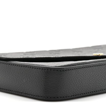Empreinte Pochette Felicie Chain Wallet Black