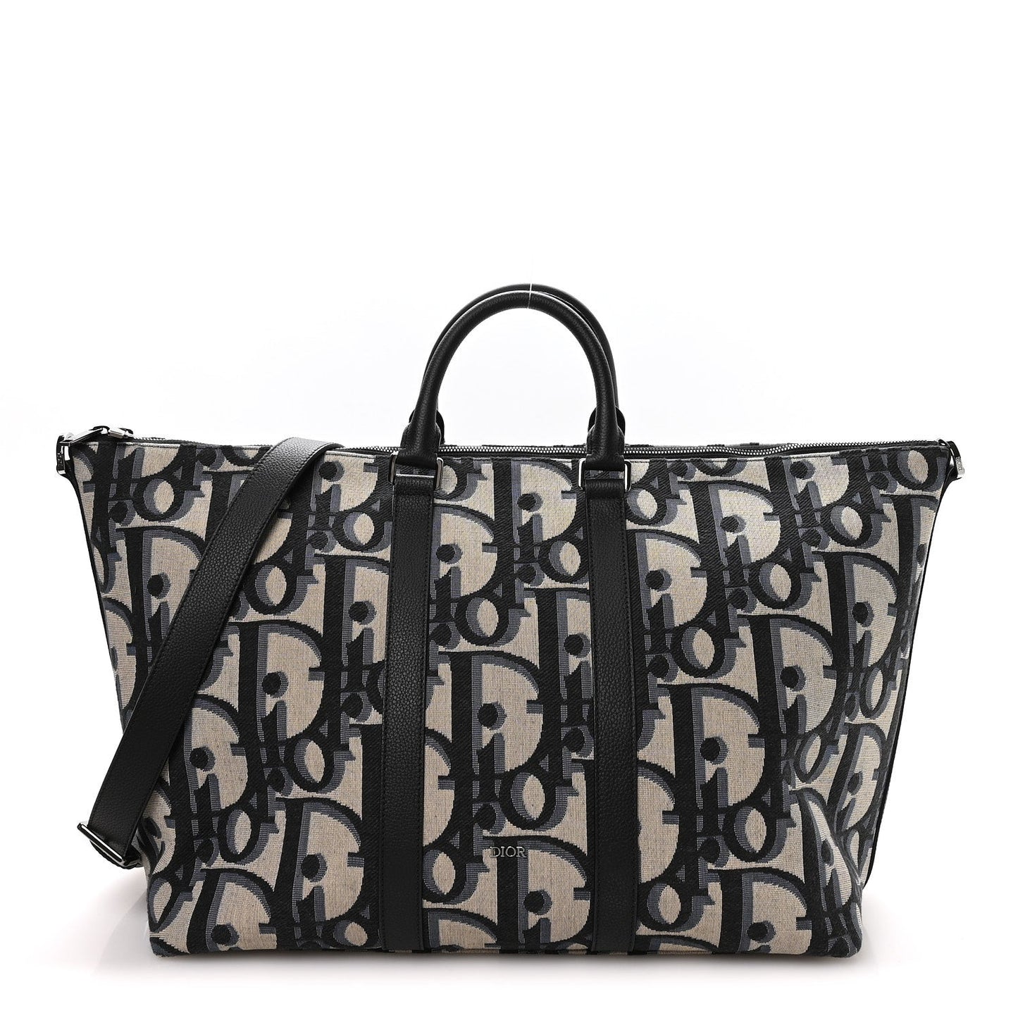 Maxi Oblique Jacquard Weekender 40 Beige Black