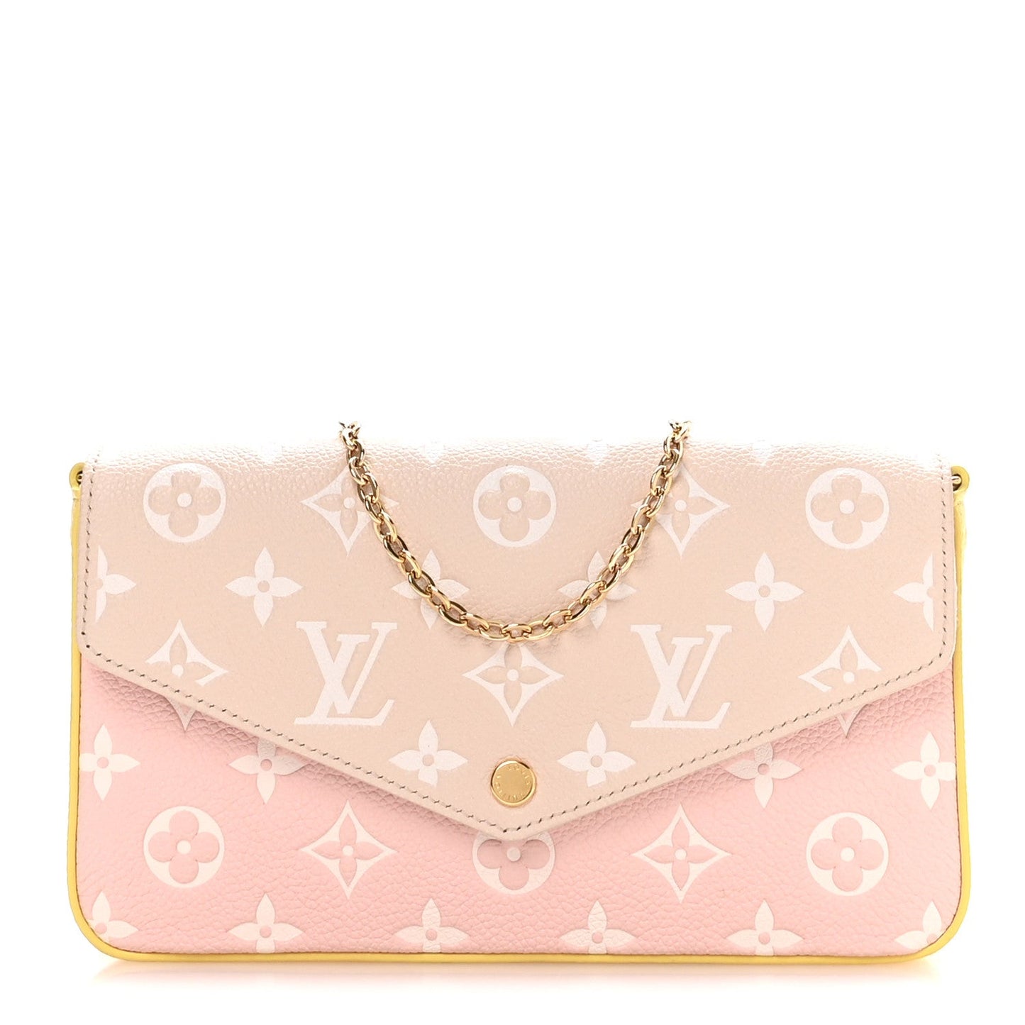 Empreinte Spring in the City Felicie Pochette Chain Wallet Pink Beige Yellow