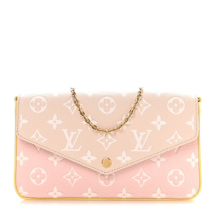 Empreinte Spring in the City Felicie Pochette Chain Wallet Pink Beige Yellow