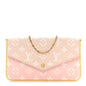 Empreinte Spring in the City Felicie Pochette Chain Wallet Pink Beige Yellow
