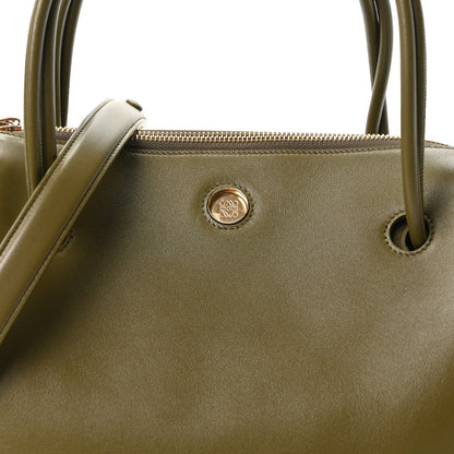 Supple Calfskin Medium Madrid Bag Olive