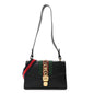 Calfskin Small Sylvie Shoulder Bag Black