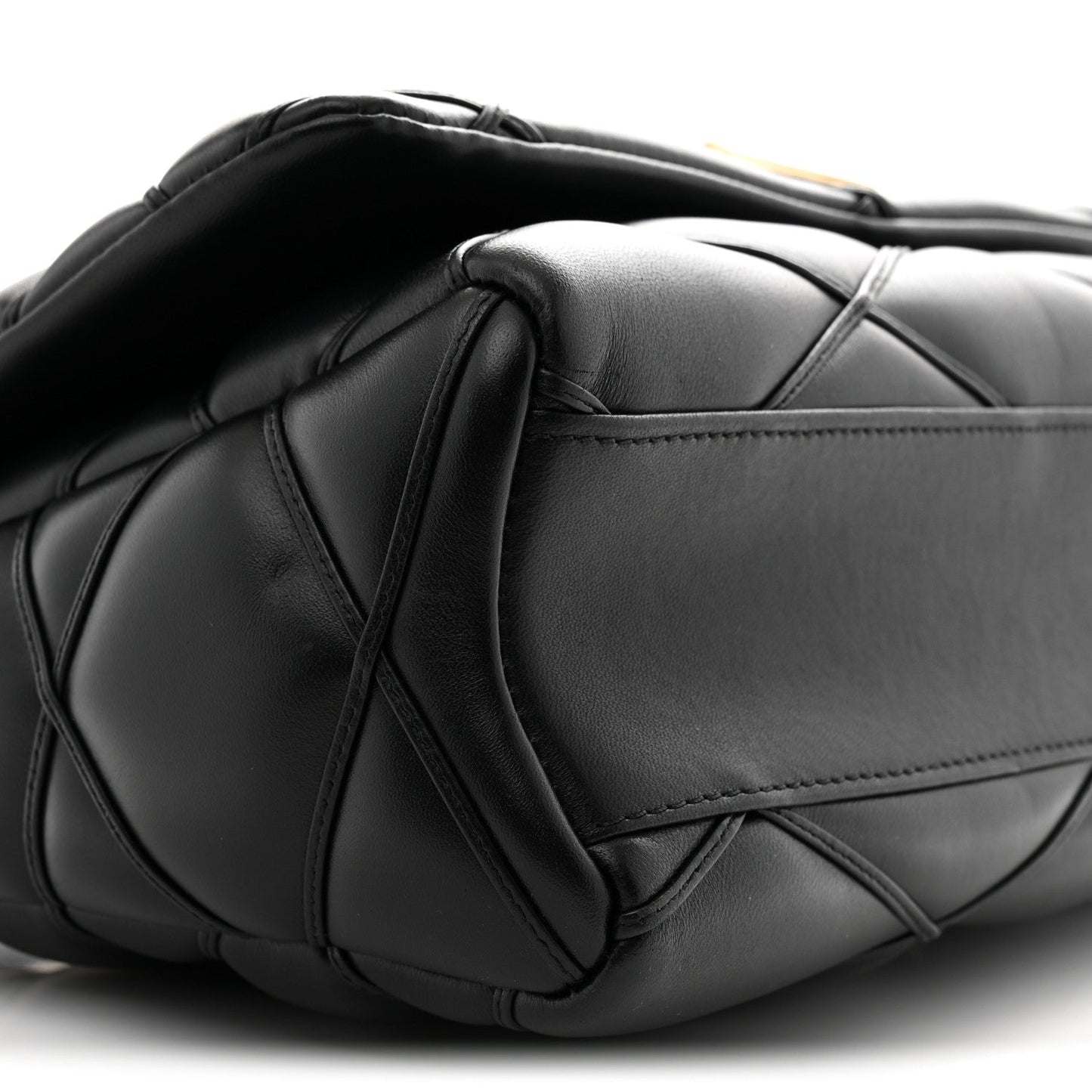 Lambskin Malletage Top Handle GO-14 GM Black