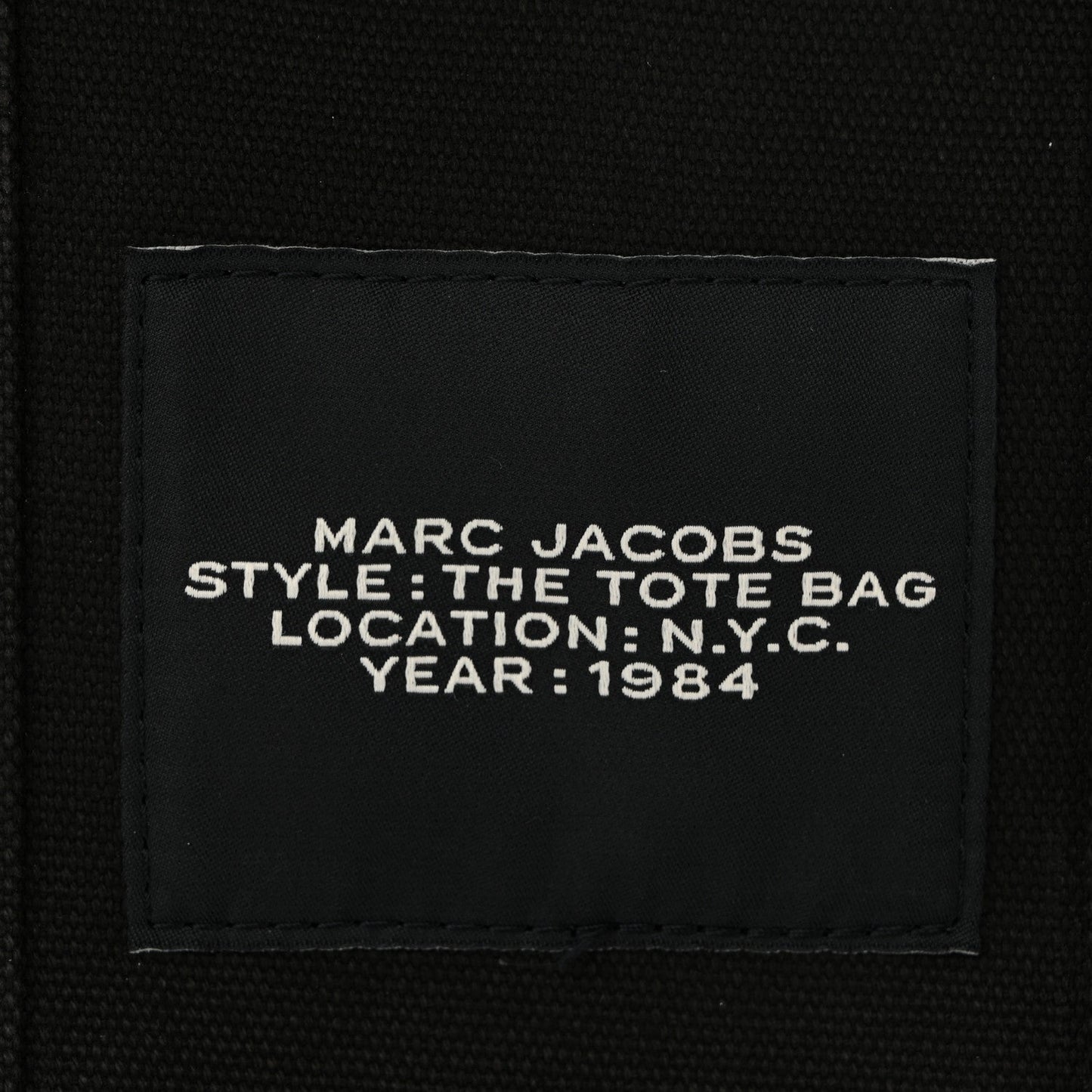 Cotton Canvas Small The Traveler Tote Bag Black
