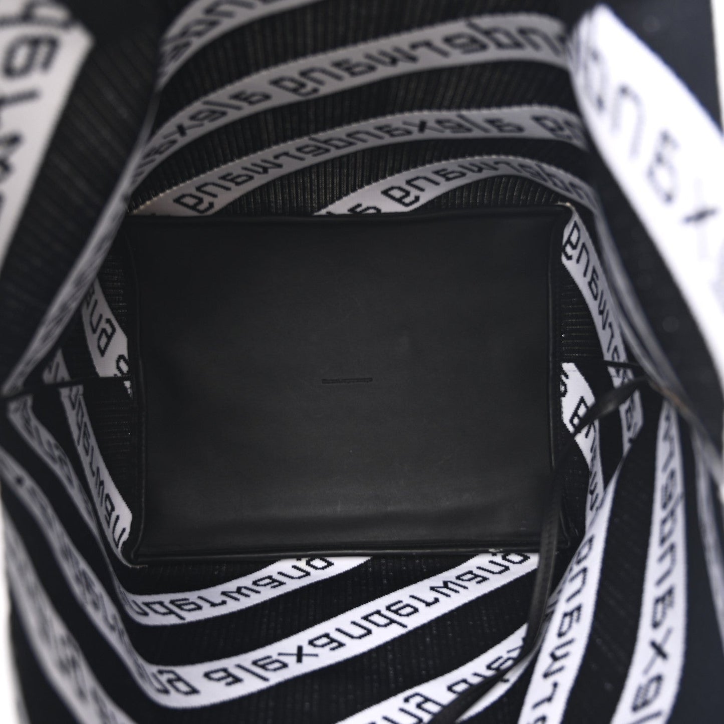 Knit Jacquard Diagonal Logo Roxy Tote White Black