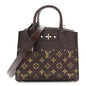 Snakeskin Monogram City Steamer Mini Brown