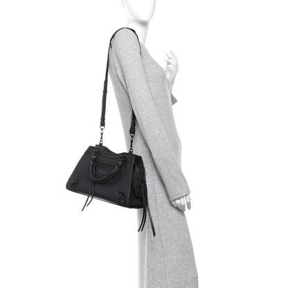 Grained Calfskin Neo Classic Black Hardware S City Black