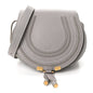 Calfskin Mini Marcie Round Crossbody Bag Cashmere Grey