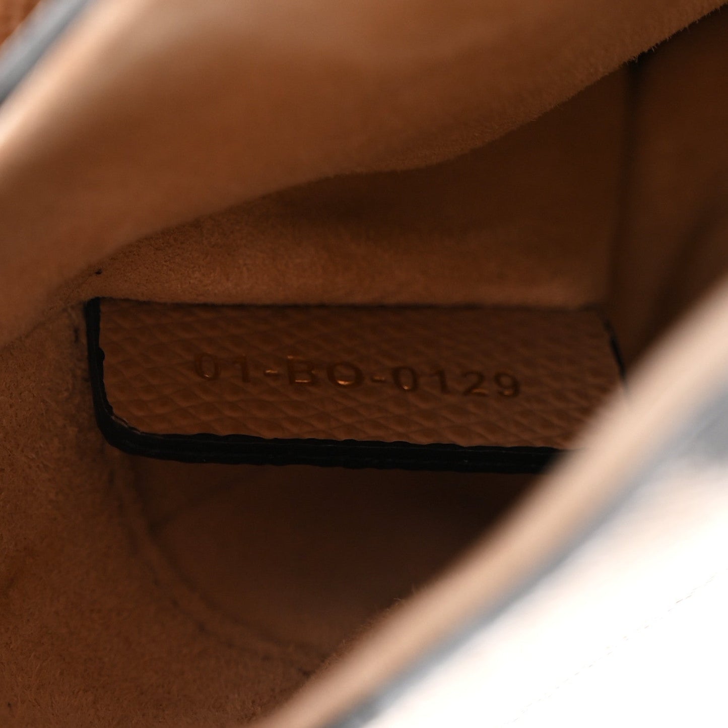 Grained Calfskin Mini Saddle Bag Fard