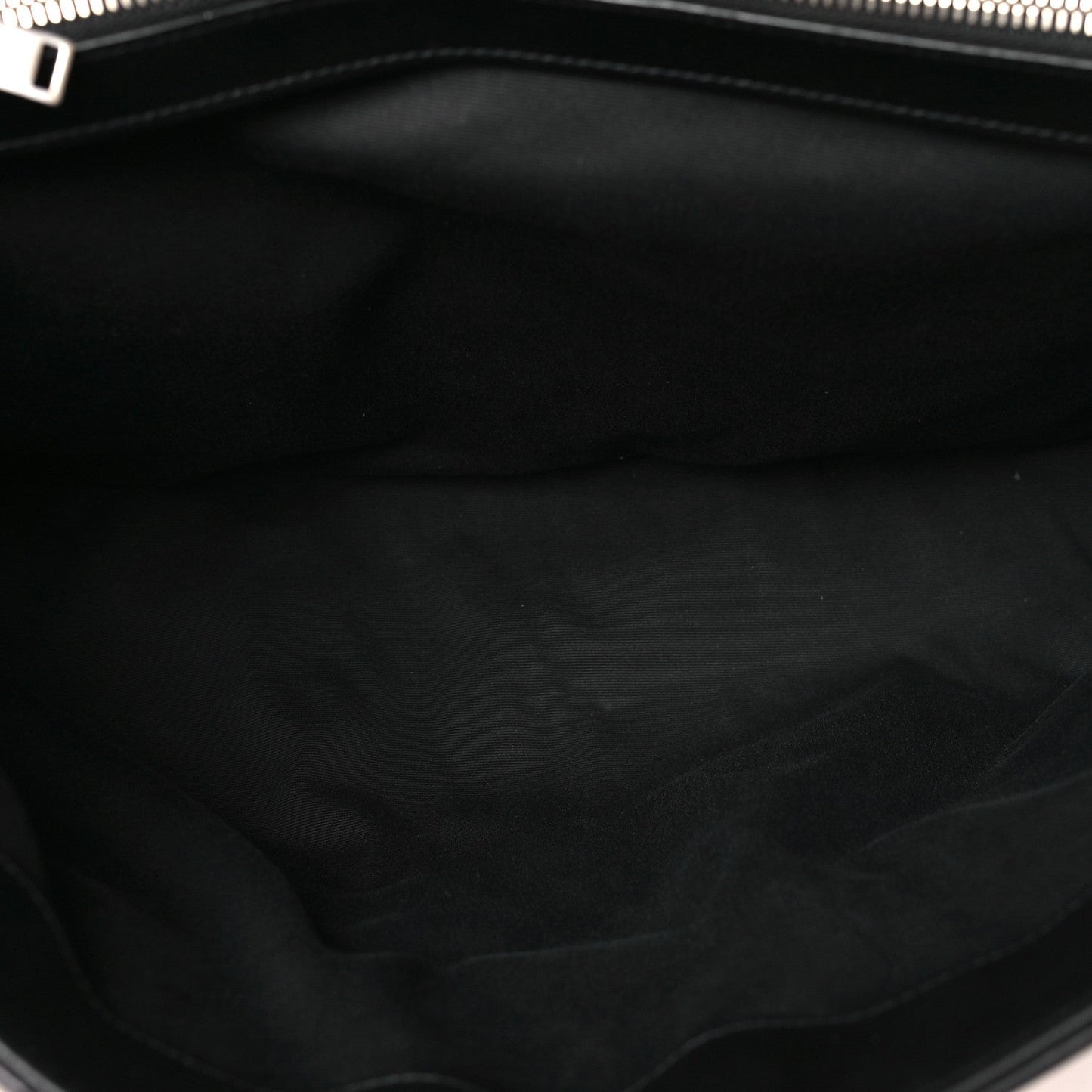 Calfskin Y Quilted Monogram Large Loulou Chain Satchel Black