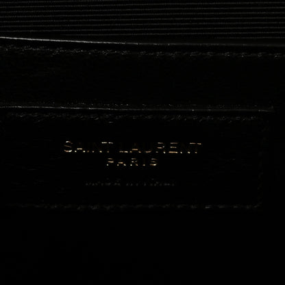 Grain De Poudre Textured Mixed Matelasse Triquilt Small Monogram Satchel Dark Beige