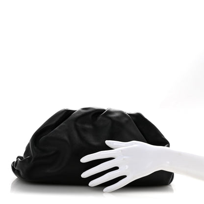 Smooth Butter Calf The Pouch Oversized Clutch Black