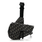 Oblique Mens Saddle Bag Blue