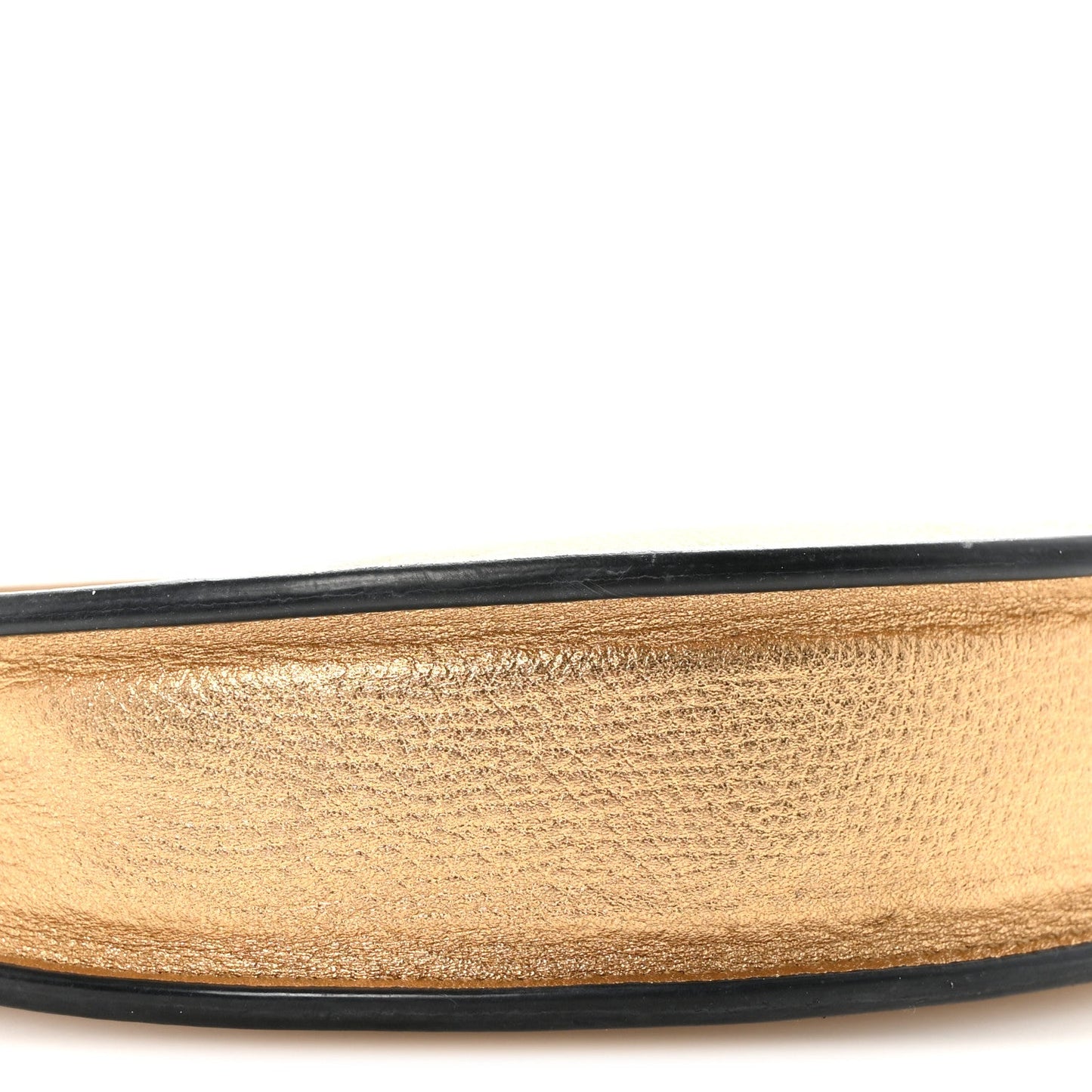Metallic Grainy Calfskin Mini Vlogo Hobo Bag Gold