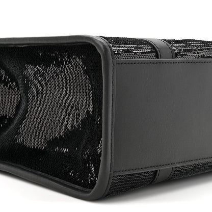 Sequin Small The Tote Bag Black