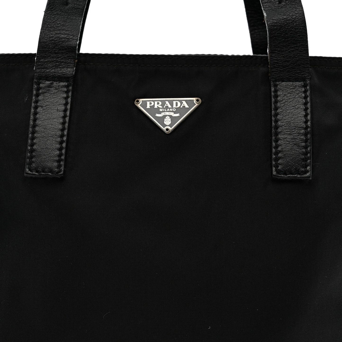 Tessuto Nylon Mini Shopping Tote Black
