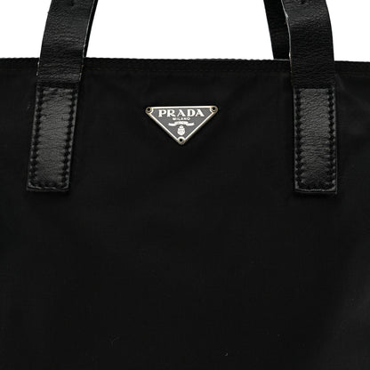 Tessuto Nylon Mini Shopping Tote Black