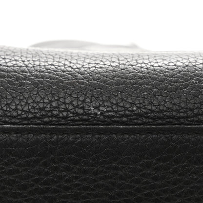Pebbled Calfskin Medium Soho Chain Shoulder Bag Black