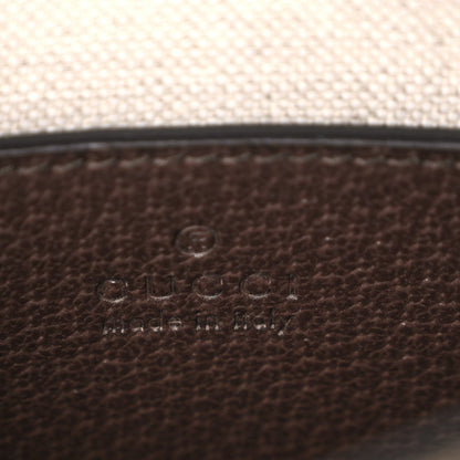 Monogram Jumbo GG Textured Dollar Calfskin Web Mini Vertical Tote Camel Ebony New Acero