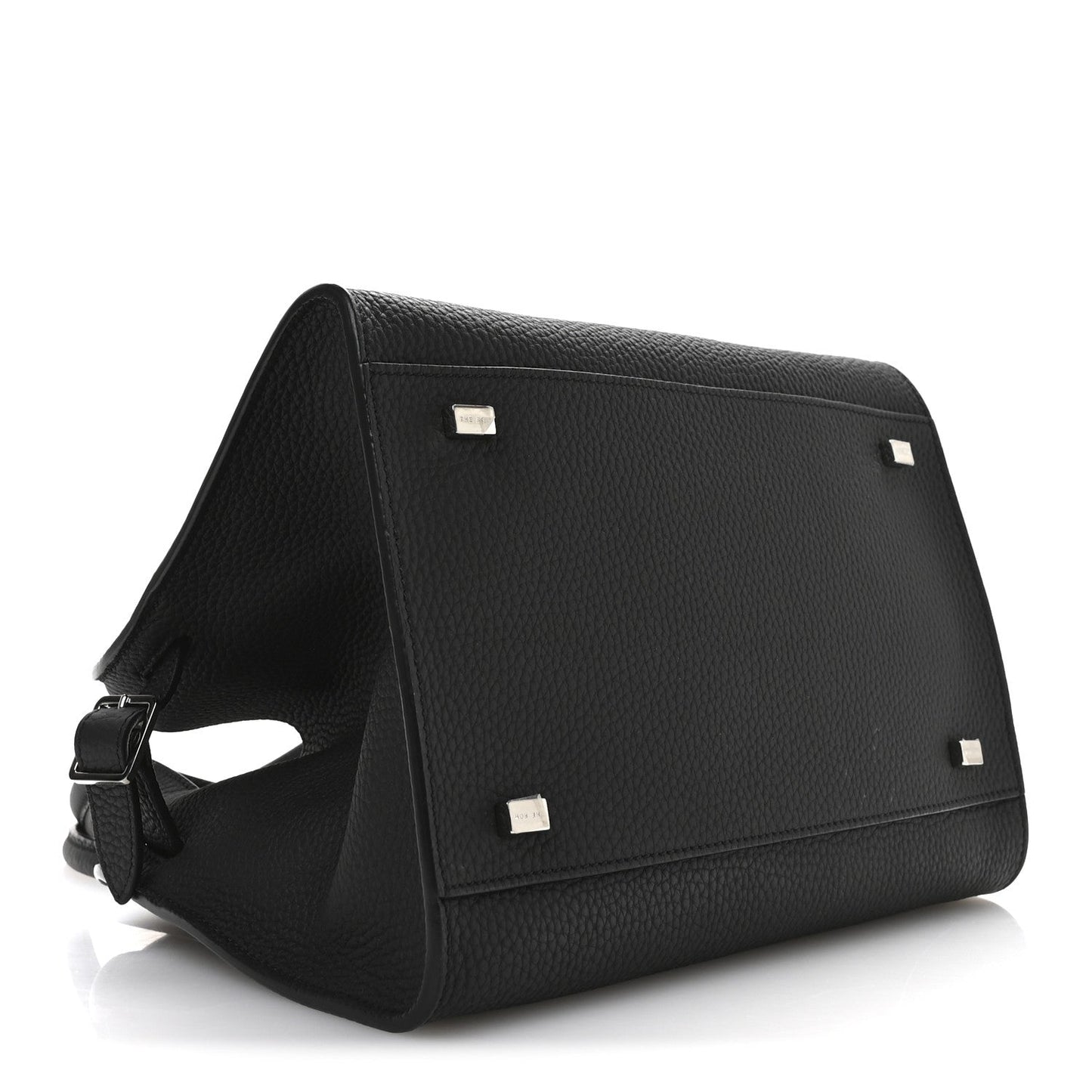 Grained Calfskin Soft Margaux 10 Bag Black
