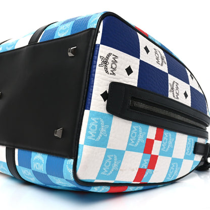 Visetos Ottomar Checkerboard Weekender Duffle Bag Blue Multicolor