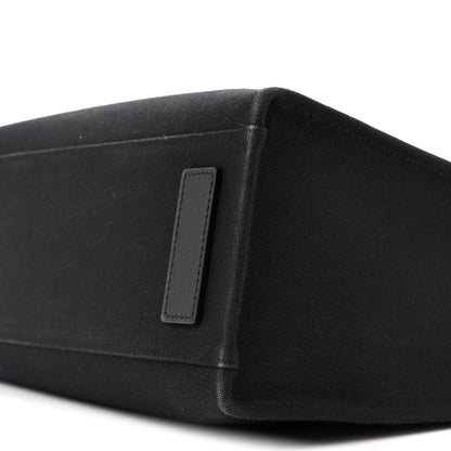 Canvas Calfskin La Medusa Small Tote Black