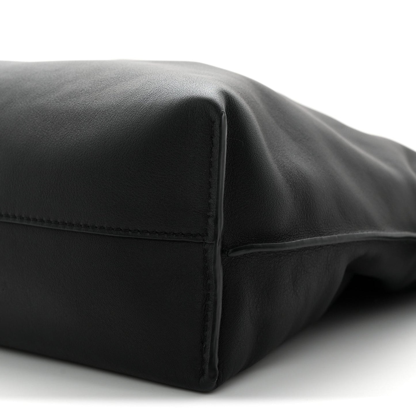 Nappa Medium Flamenco Knot Bag Black