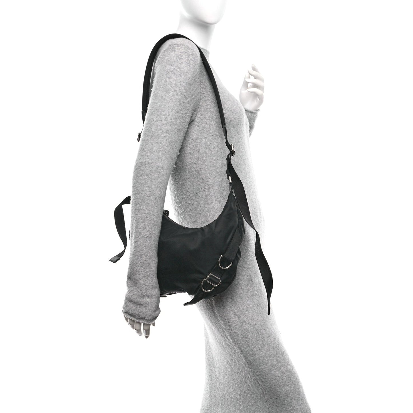 Nylon Voyou Crossbody Bag Black