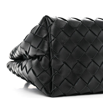 Nappa Intrecciato Small Andiamo Shoulder Bag Black