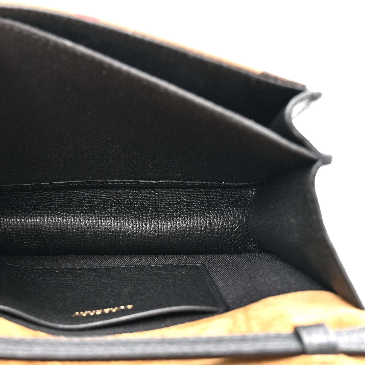 Derby Calfskin House Check Small Macken Crossbody Bag Black