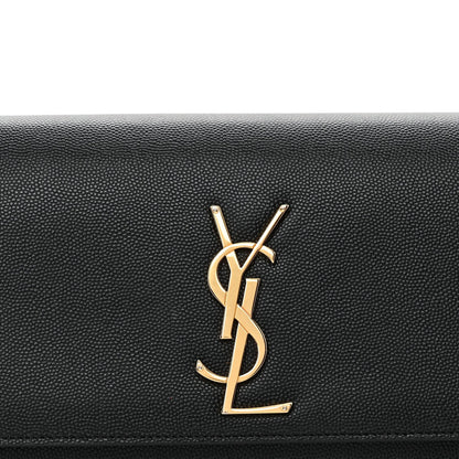 Grain De Poudre Monogram Cassandre Clutch Black