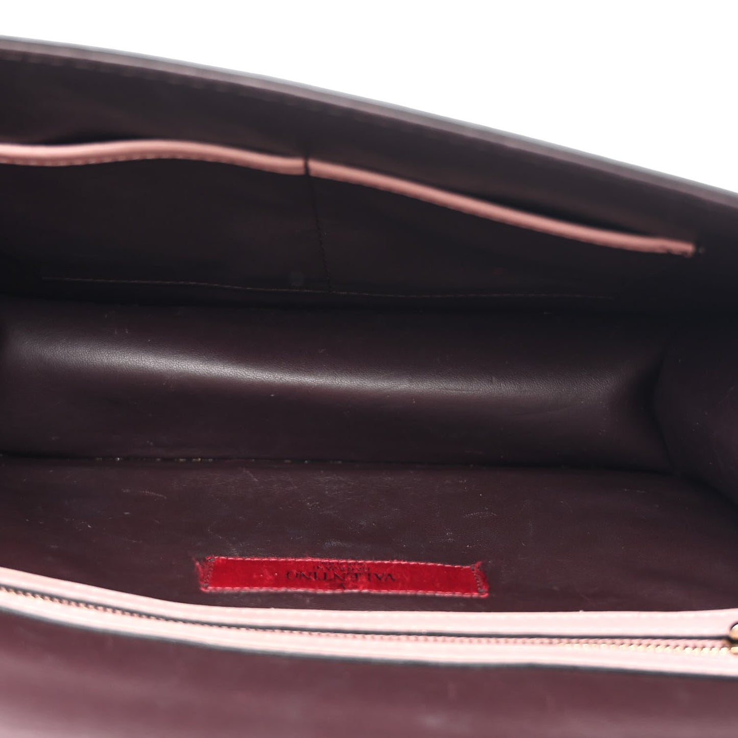 Vitello Tri-Color Medium Glam Lock Rockstud Flap Rubin Water Rose Marine