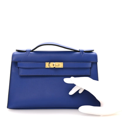 Swift Kelly Pochette Clutch Bleu Electrique