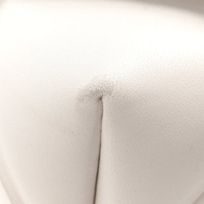 Nappa Intreccio Padded Top Handle Shoulder Bag White