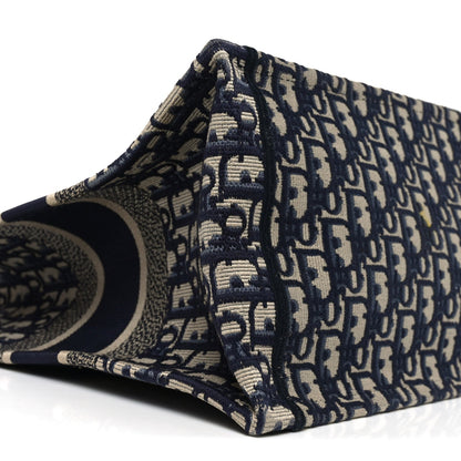 Oblique Medium Book Tote Blue Multicolor