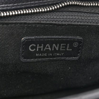 Caviar Quilted Petit Timeless Tote PTT Black