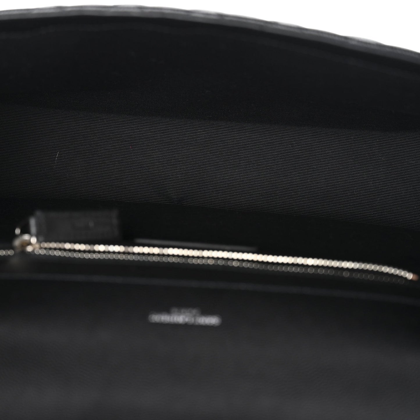 Grain De Poudre Textured Mixed Matelasse Large Triquilt Monogram Satchel Black