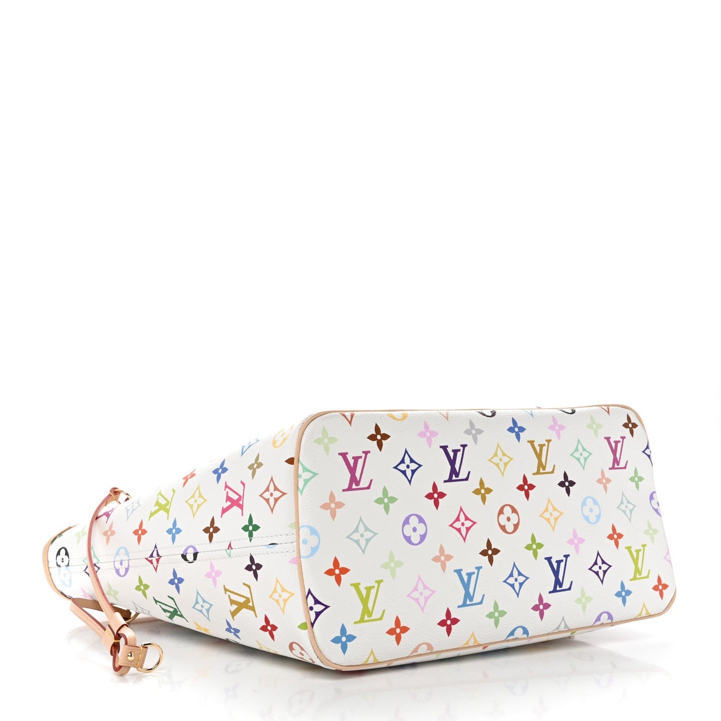 LV X TM Monogram Multicolor Neverfull MM White